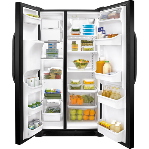 Frigidaire 25.5 CuFt Black 2 Door SideBySide Refrigerator FFSS2614QE BrandsMart USA