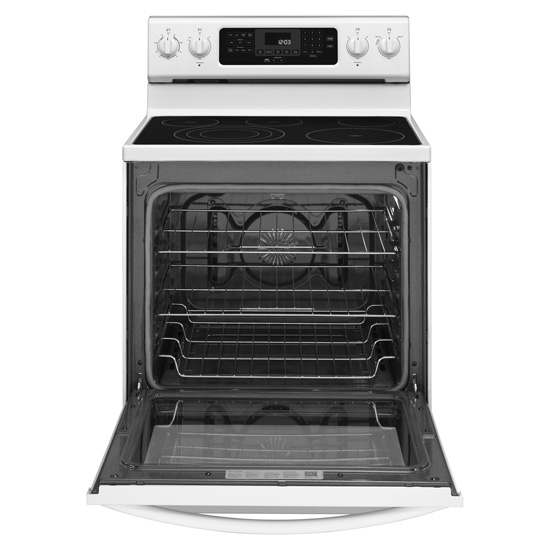 KitchenAid KERS303BWH 30" Electric Smooth Top Range, 6.2 CuFt, AquaLift