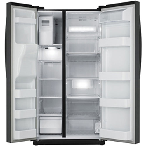 Samsung RS261MDBP 26.0 CuFt SideBySide Refrigerator, ThruTheDoor