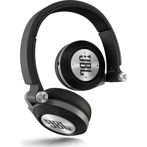 JBL E40BTBLK Synchros Bluetooth OnTheEar Black Headphones