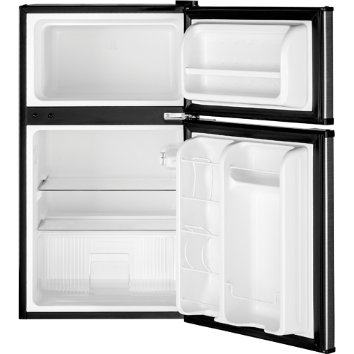GE GDE03GLHLB 24" CleanSteel 3.1 CuFt Compact Refrigerator BrandsMart USA