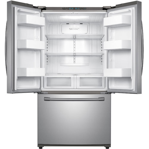 Samsung RF26HFENDSR/AA 25.5 CuFt Stainless Steel 3 Door French Door Refrigerator BrandsMart USA
