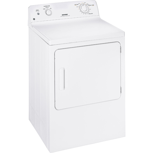 Hotpoint HTDX100EMWW 6.0 CuFt White 27" Front Load Electric Dryer BrandsMart USA