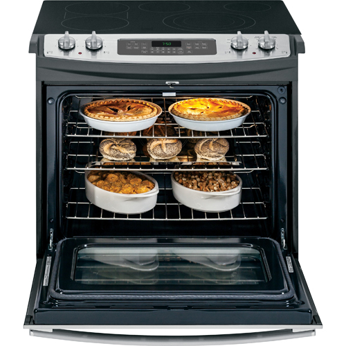 GE JD750SFSS 30" Stainless Steel Smooth Top Range with 4.4 CuFt Self