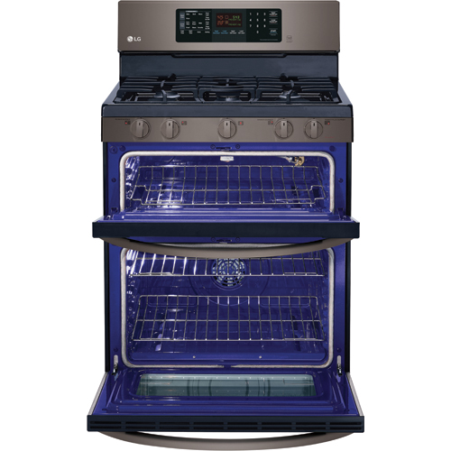 LG LDG3036BD 30" Black Stainless Steel Freestanding Gas Range With 6.1