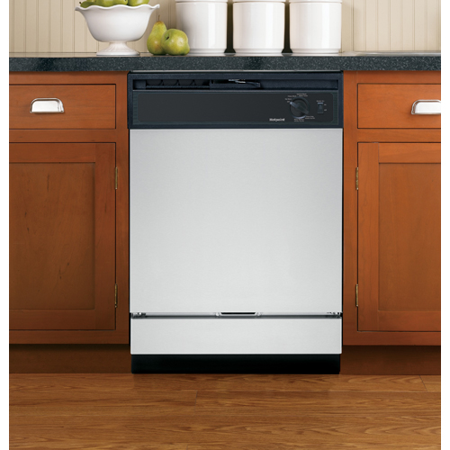 Hotpoint HDA2160HSS BuiltIn Dishwasher, 5 Cycles, 64 dBA, Plastic Tub