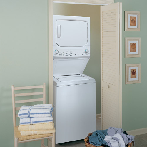 GE 27" Spacemaker Washer And Dryer Combination GUD27GSSJWW