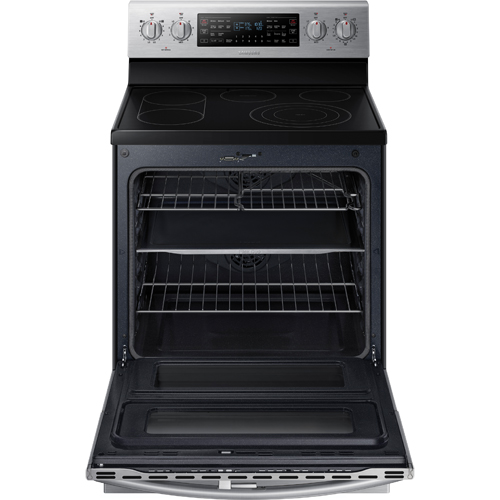 Samsung NE59J7850WS/AA 30" Electric Smooth Top Range, 5.9 CuFt Dual