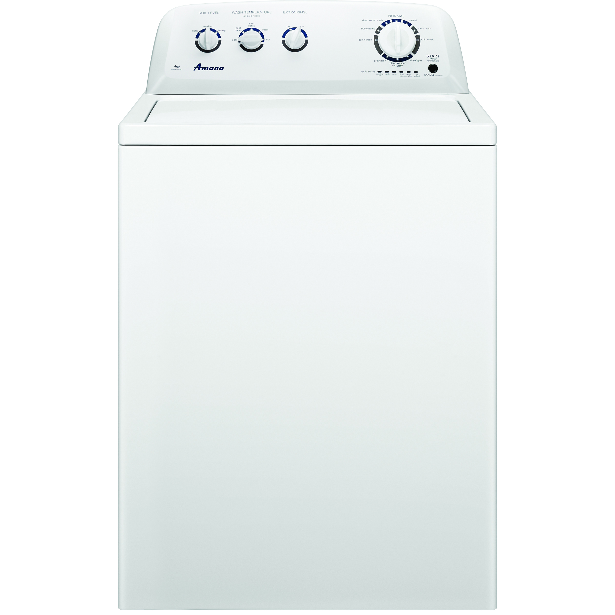 Amana 3.5 CuFt XL High Efficiency White 27" Top Load Washer With 7.0