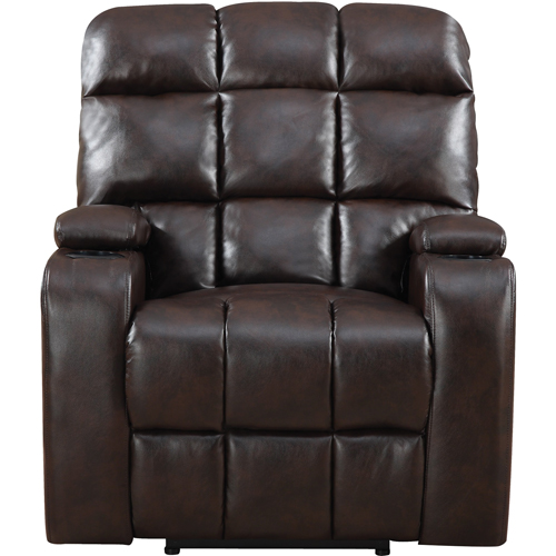 Global Furniture 97570 Liberty Home Theatre Power Brown Recliner