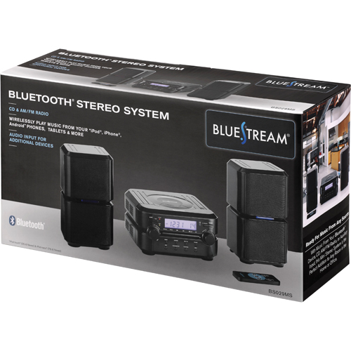 BlueStream BS029MS Bluetooth Shelf Top Audio System BrandsMart USA