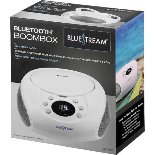 BlueStream BS2083BB Bluetooth Boombox BrandsMart USA