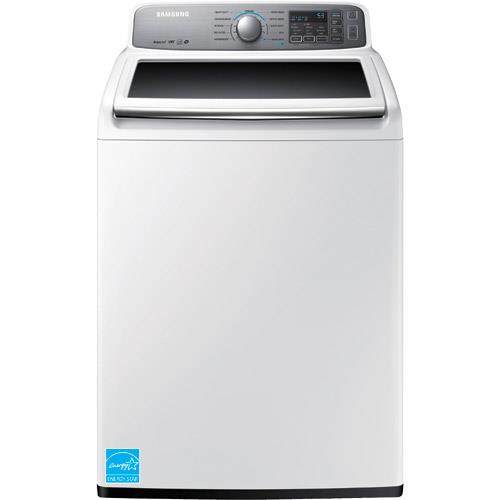 Samsung 4.8 CuFt White 27" Top Load Washer With 7.4 CuFt White 27
