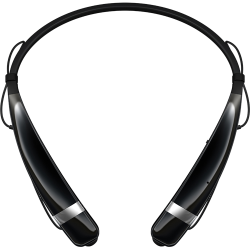 LG TONE PRO II Wireless AroundTheNeck Black Headphones BrandsMart USA