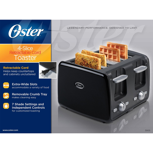 Oster 3905 4 Slice Conventional Toaster BrandsMart USA