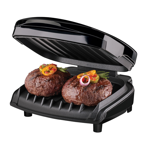 Foreman GR10B 2Serving Classic Plate Grill Black BrandsMart USA