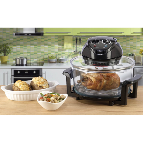 Fagor 670040380 12 Quart Halogen Tabletop Convection Oven Black