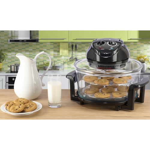 Fagor 670040380 12 Quart Halogen Tabletop Convection Oven Black