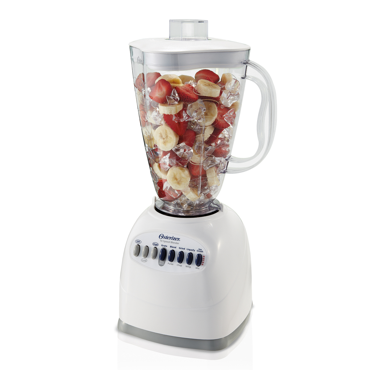 Uncategorized Oster Mixers Small Kitchen Appliances oster 6640 022 np0 10 speed stainless steel blade blender white blender