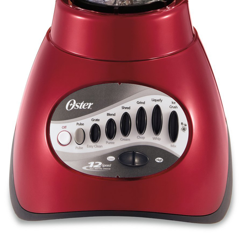 Oster 6844NP0 12 Speed Glass Jar Blender Red BrandsMart USA