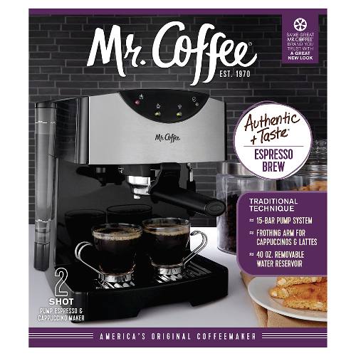Mr. Coffee ECMP50NP Pump Espresso Machine BrandsMart USA
