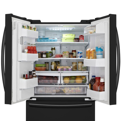 LG LFX25974SB 24.1 CuFt Black 3 Door French Door Refrigerator