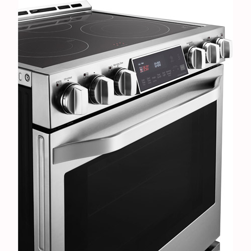 LG LSSE3026ST 30" Studio Series Stainless Steel SlideIn Electric Range With 6.3 CuFt Self