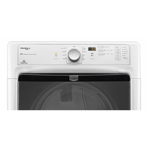 Maytag MED4200BW 7.4 CuFt Maxima X White 27" Electric Dryer