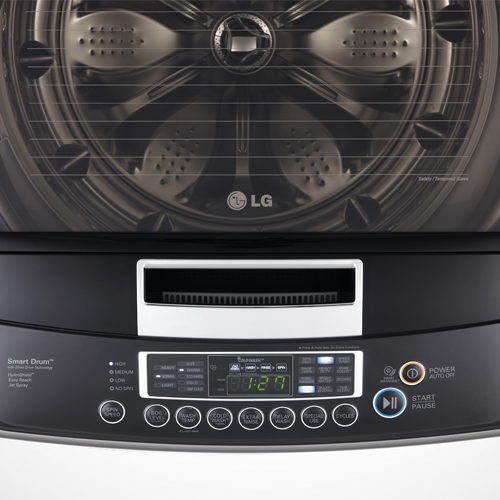 LG WT1201CV 4.3 CuFt Top Load Washer, 8 Cycles, 5 Speeds, Automatic