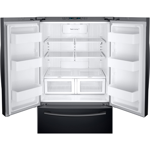 Samsung RF26HFENDBC/AA 25.7 CuFt Black 3 Door French Door Refrigerator