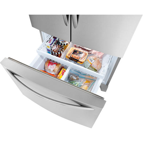 Frigidaire FGHB2866PF 27.1 CuFt Gallery Series Stainless Steel 3 Door French Door Refrigerator