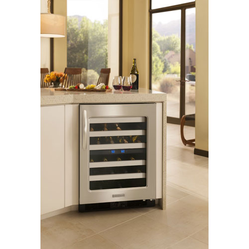 ... KitchenAid - 46 Bottle Under Counter Wine Cooler