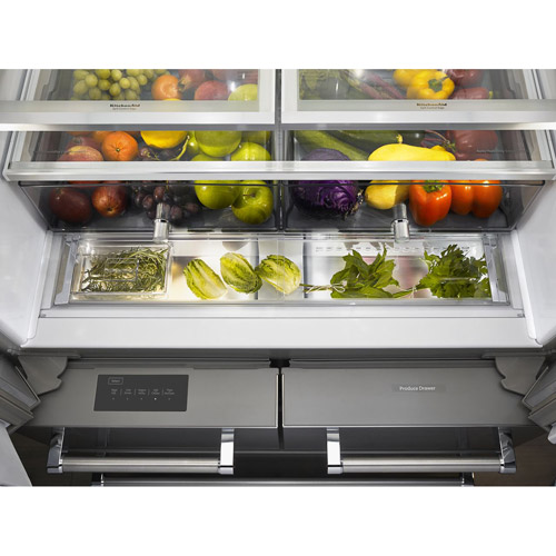 KitchenAid KRMF706ESSSS 25.8 CuFt MultiDoor Stainless Steel 5 Door French Door Refrigerator