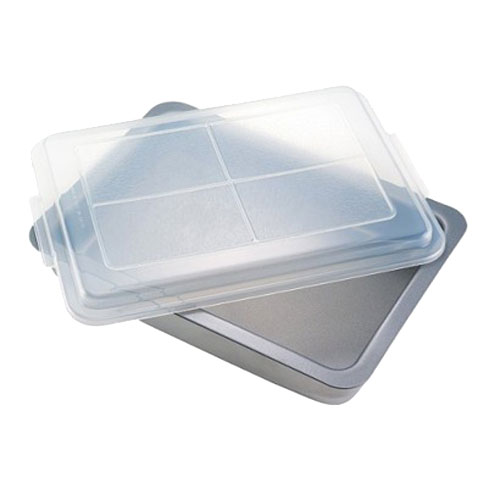 TFal JO812164 Airbake Ultra Nonstick Covered Cake Pan, 100 Aluminum Construction, Guaranteed
