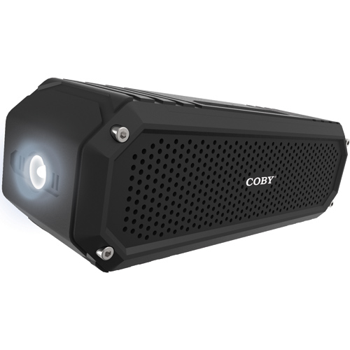 Coby CSBT322BLK Rugged Gear WaterResistant Portable Black Bluetooth Speaker BrandsMart USA