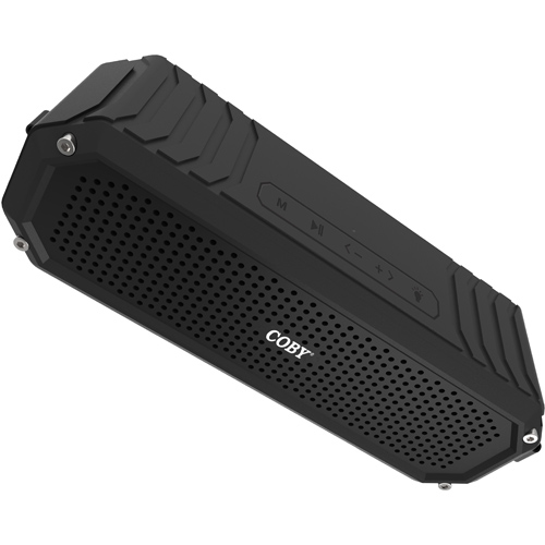 Coby CSBT322BLK Rugged Gear WaterResistant Portable Black Bluetooth