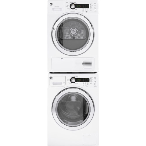 GE WCVH4800KWW 2.2 CuFt High Efficiency White 23.5" Front Load Washer