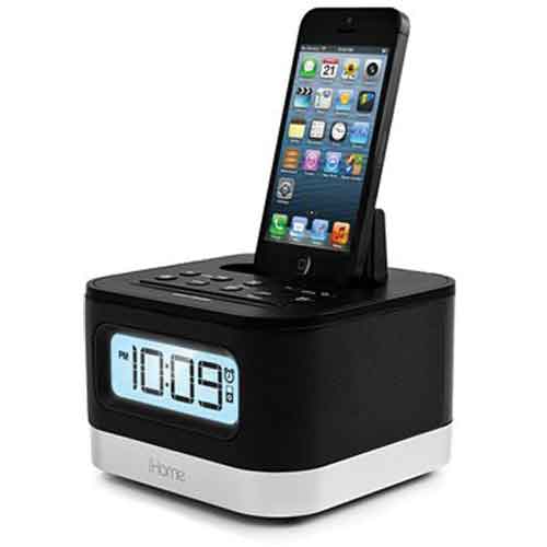 iHome IPL10BC Dual Charging Stereo FM Clock Radio With Lightning Dock