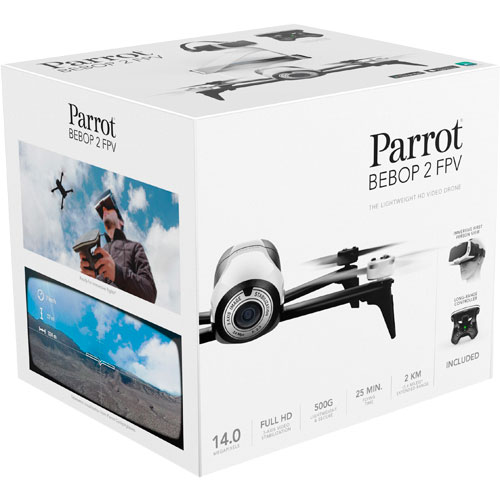 Parrot BEBOP 2 Bebop 2 FPV 14MP Full HD 1080P Drone Kit BrandsMart USA