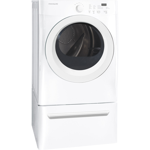 Frigidaire FFQE5000QW 7.0 CuFt White 27" Front Load Electric Dryer