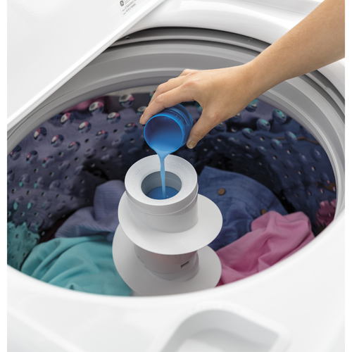 GE GTW485ASJWS 4.2 CuFt High Efficiency White 27" Top Load Washer