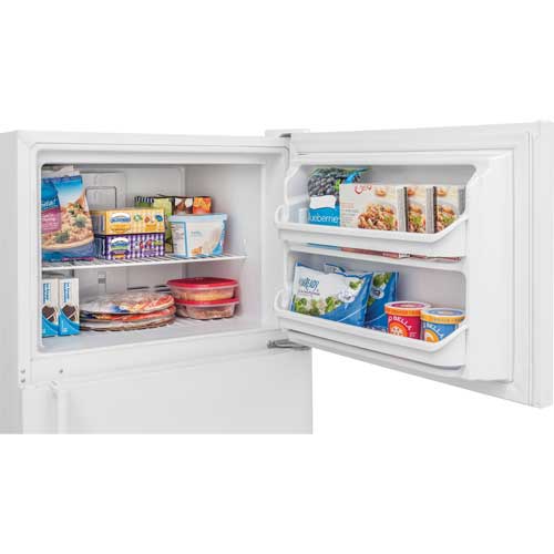 Frigidaire FFTR2021QW 20.4 CuFt White 2 Door Top Freezer Refrigerator BrandsMart USA