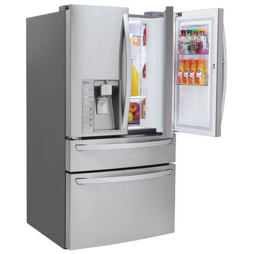 LG LMXS30776S 29.7 CuFt Stainless Steel 4 Door French Door Refrigerator
