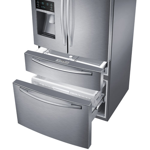 Samsung RF25HMEDBSR/AA 24.73 CuFt Stainless Steel 4 Door French Door