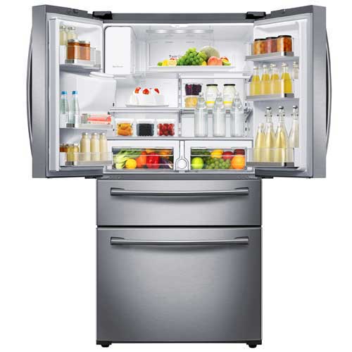 Samsung RF28HMEDBSR/AA 28.15 CuFt Stainless Steel 4 Door French Door