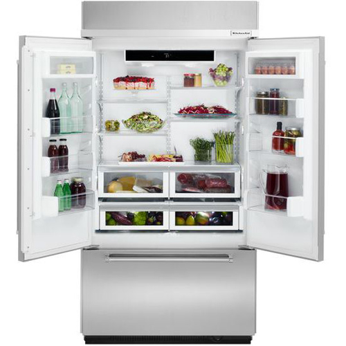 KitchenAid KBFN402EPA 24.2 CuFt Panel Ready 3 Door Counter Depth French