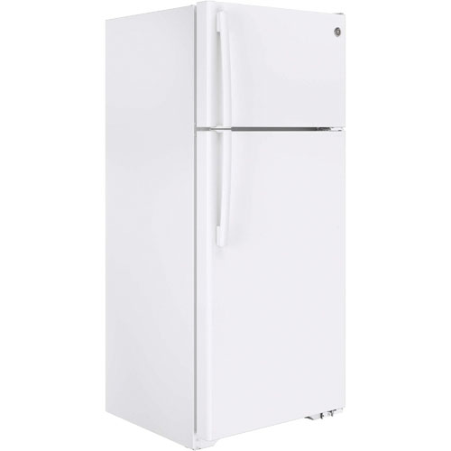 GE GTS18GTHWW 17.5 CuFt White 2 Door Top Freezer Refrigerator