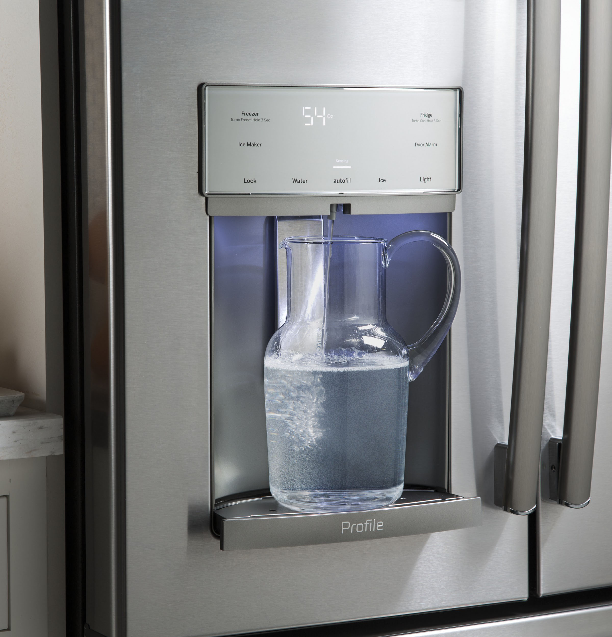 GE PFE28KSKSS 27.8 CuFt Profile™ Series Stainless Steel 3 Door French