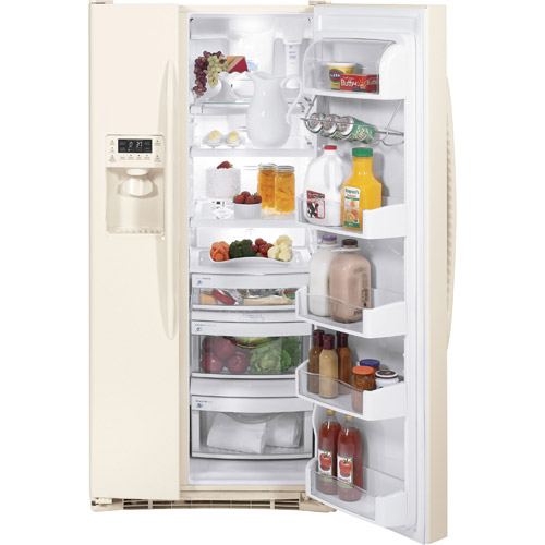 GE PSSF3RGZCC 23.1 CuFt Bisque 2 Door SideBySide Refrigerator