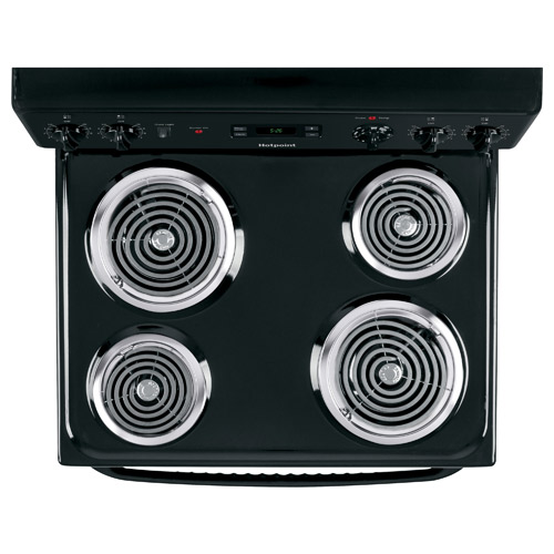 Hotpoint RB526DHBB 30" Black Electric Coil Range With 5.0 CuFt Manual